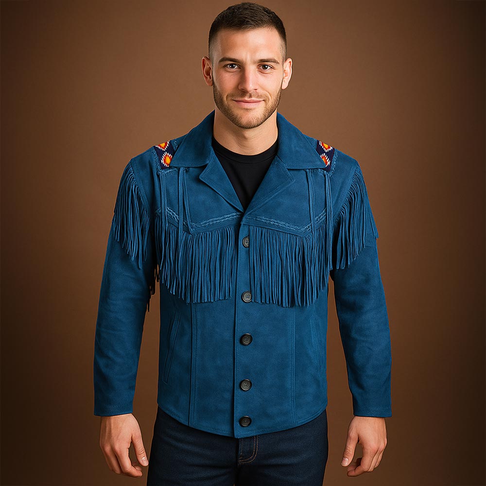 Men’s Native American Suede Western Jacket