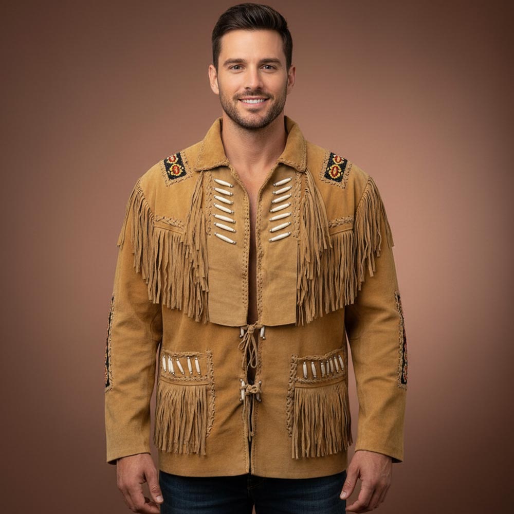 Men’s Cowboy Suede Jacket Western