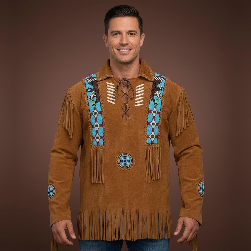 Men’s Western Suede Cowboy Jacket