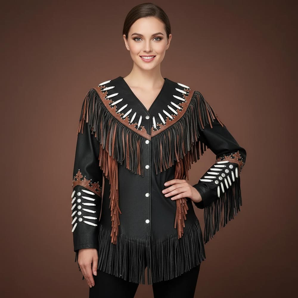 Women’s Western Suede Leather Jacket