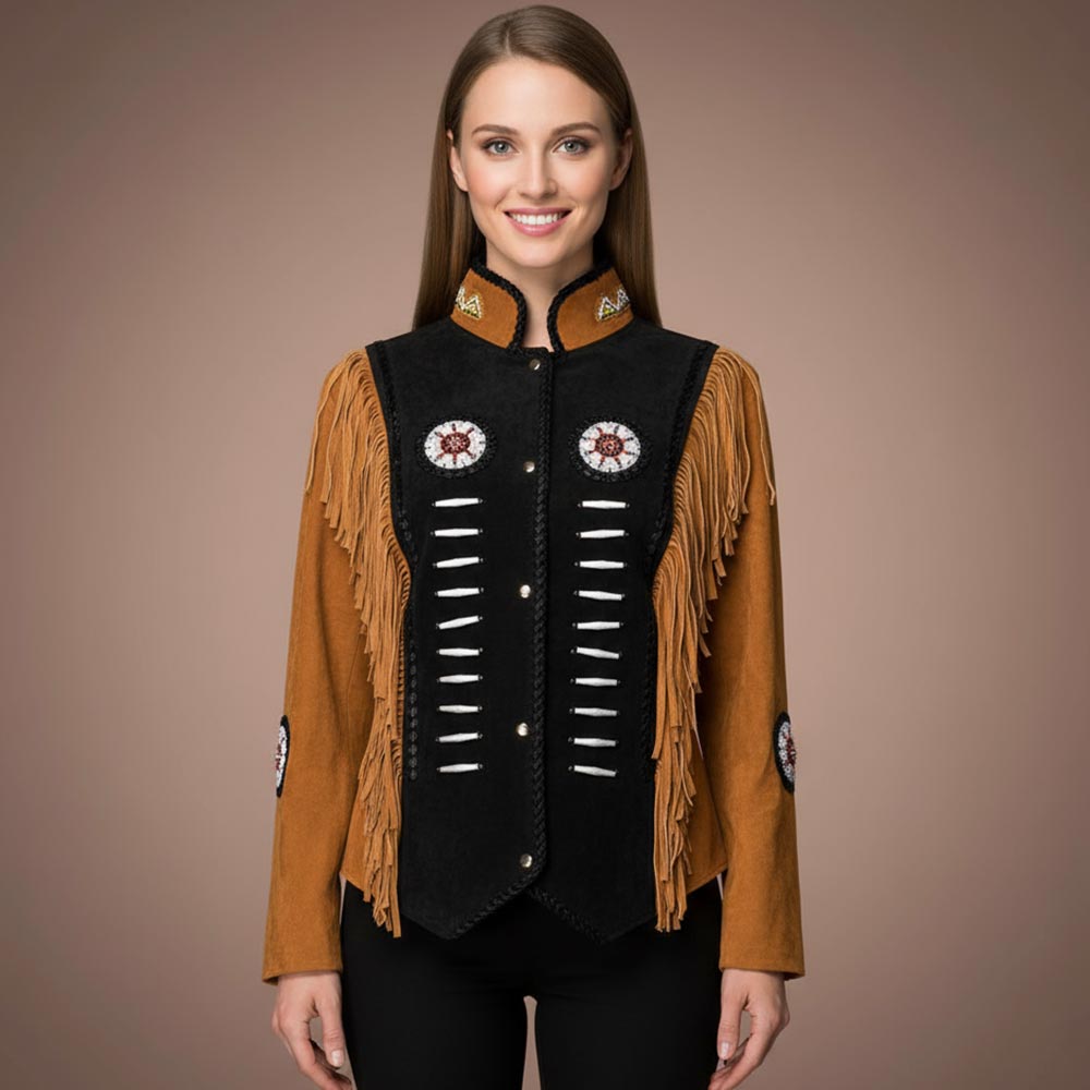 Women’s Vintage Western Suede Jacket